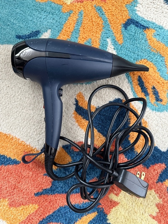 ghd Accessories - ghd Helios Navy Blue Hair Dryer with Black Accents